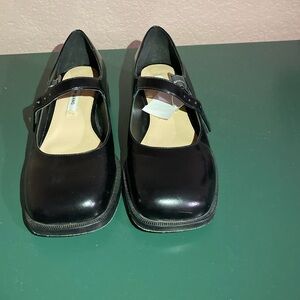 Sandy Liang Black Patent Mary Jane Flats